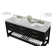 Carrie 72'' Double Bathroom Vanity with Carrara Marble Top