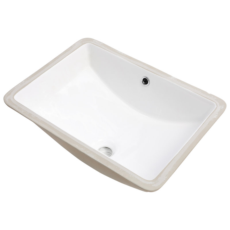 Lavabo de salle de bain en céramique Pure White