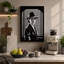Silhouette in Noir Industrial - Wrapped Canvas-23776354-23776355