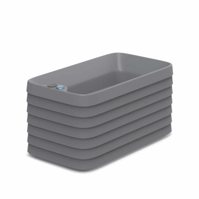 Slat TruDrop Self Watering Window Box Planter