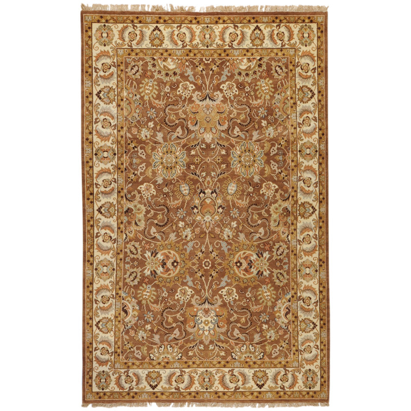 Barlett Wool Oriental Indoor Rug, Rectangle 5'6" x 8'6"