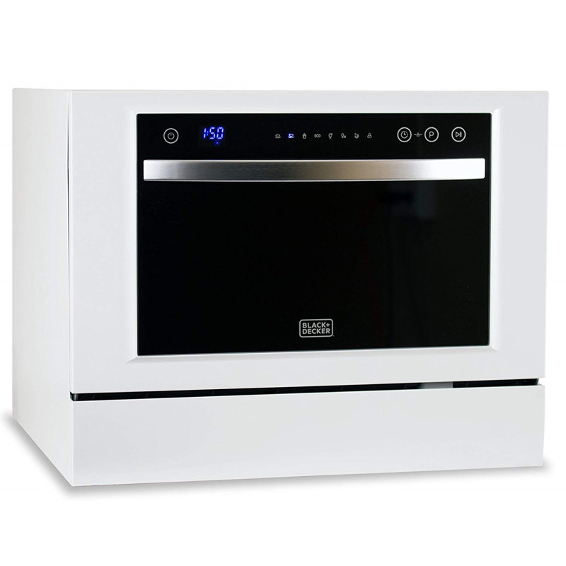 Compact White Stainless Steel Countertop Dishwasher for RV