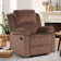 Brevik 35" Wide Contemporary Breathable Skin Friendly Fabric Soft Padded Manual Recliner Chair