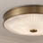 Solara 11.75" 1-Light LED Flush Mount in Antique Brass