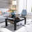 Rectangle Black Glass Coffee Table