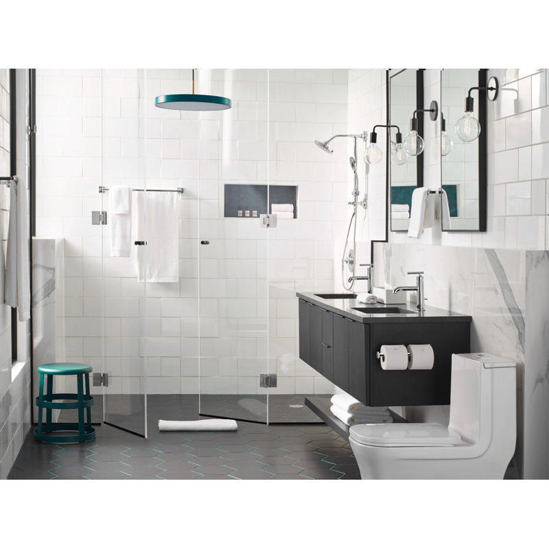 Porte-serviettes mural 9 po Triva, Chrome