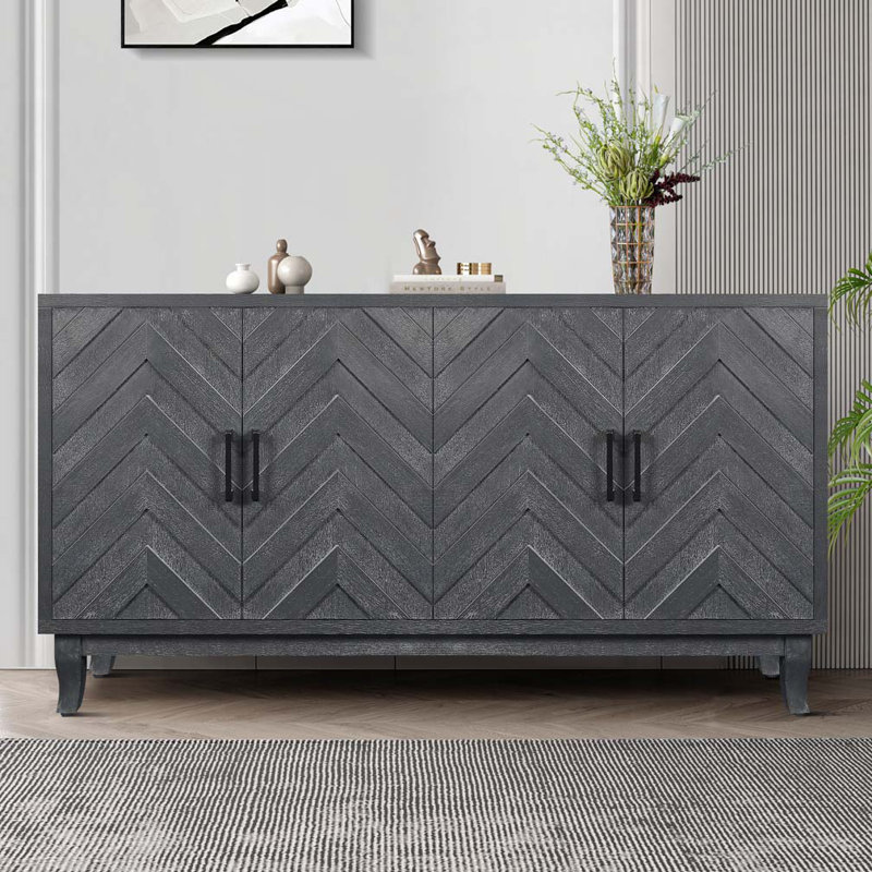 Buffet Stronger, Gris foncé antique