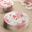 Ensemble de 6 assiettes plates en porcelaine Gabrielle Rose