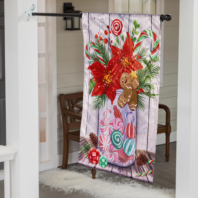 Drapeau de jardin floral