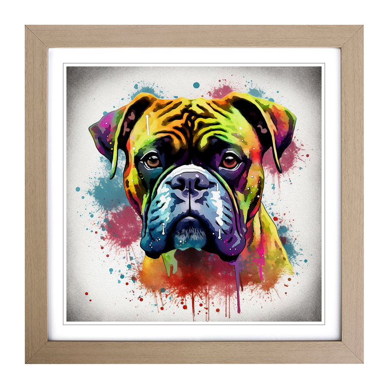 Single Picture Frame Print on Wood, Oak