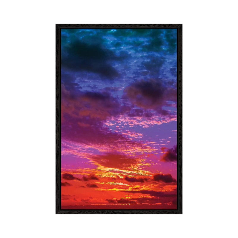 Burning Inspiration 1 Piece Wall Art on Canvas, 66.04cm H x 45.72cm W x 3.81cm D, Black Framed