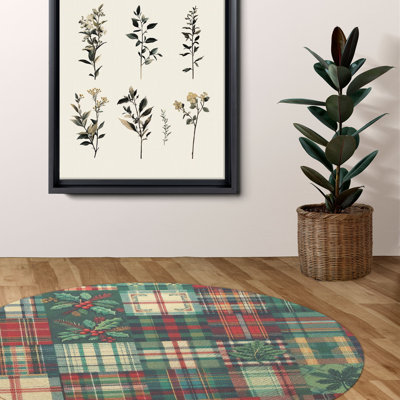 Timeless Tartan Patterns Braided Rug