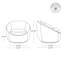 Fauteuil d'appoint pivotant rembourré-612942838