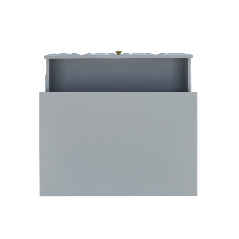 Commode 5 tiroirs Bethli, Gris