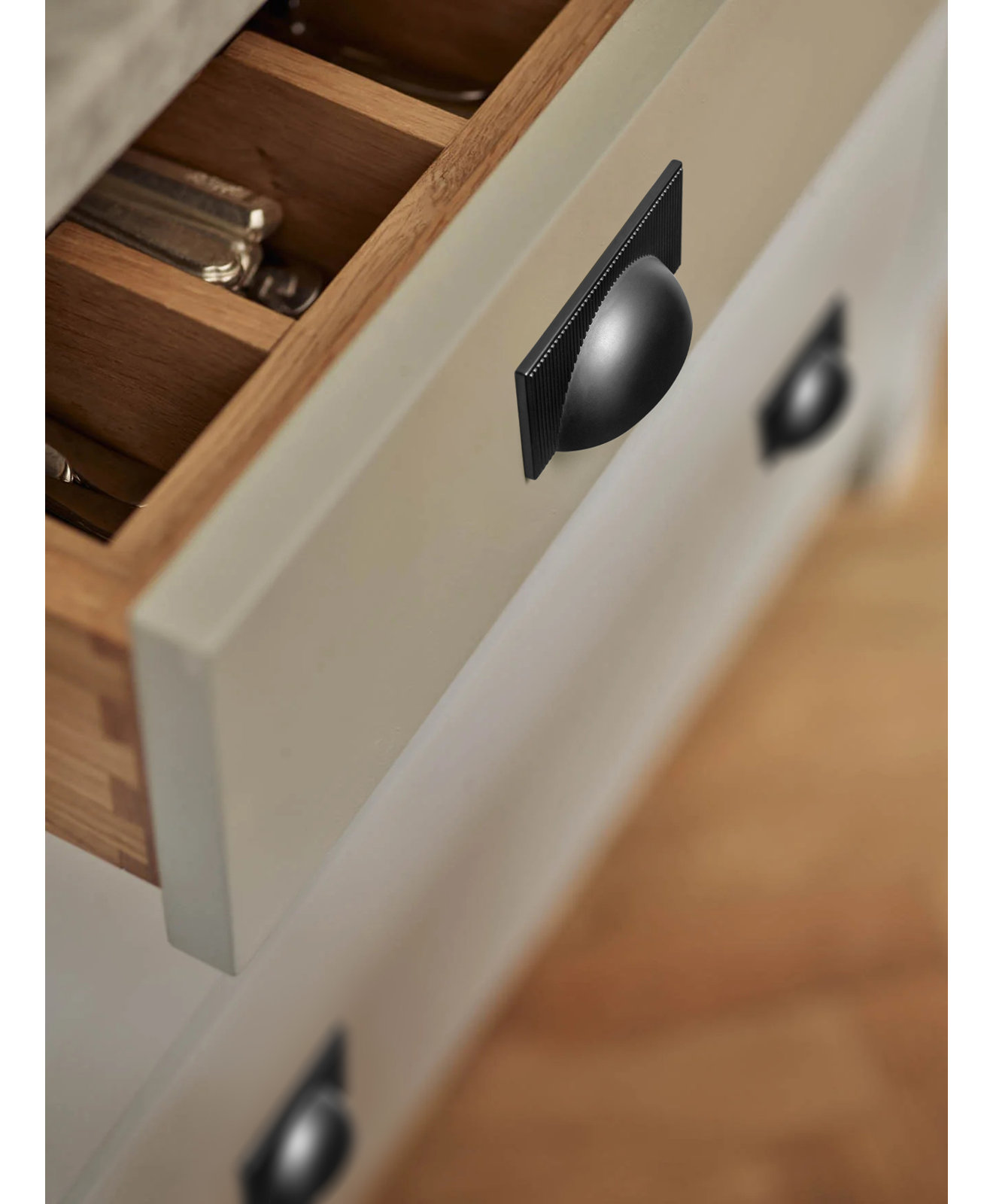 2.5" Cup Bin Cabinet Pull Multipack, Black