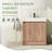 Joandre 29.57 " W Freestanding Standard Free Standing 1 Single Vanity Bathroom Vanity With Resin Top