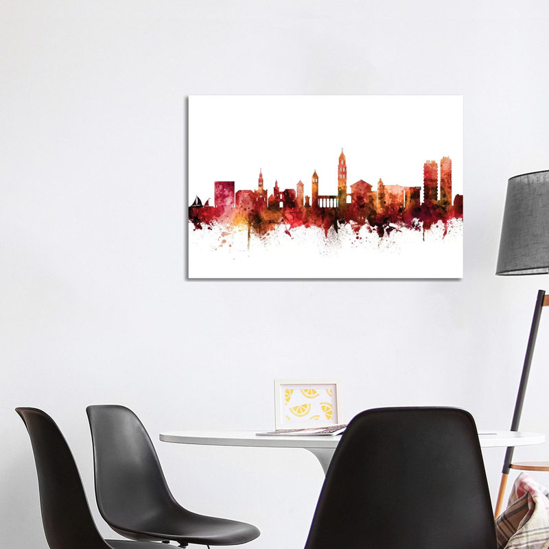 Split, Croatia Skyline by Michael Tompsett - Wrapped Canvas Gallery-Wrapped Canvas Giclée