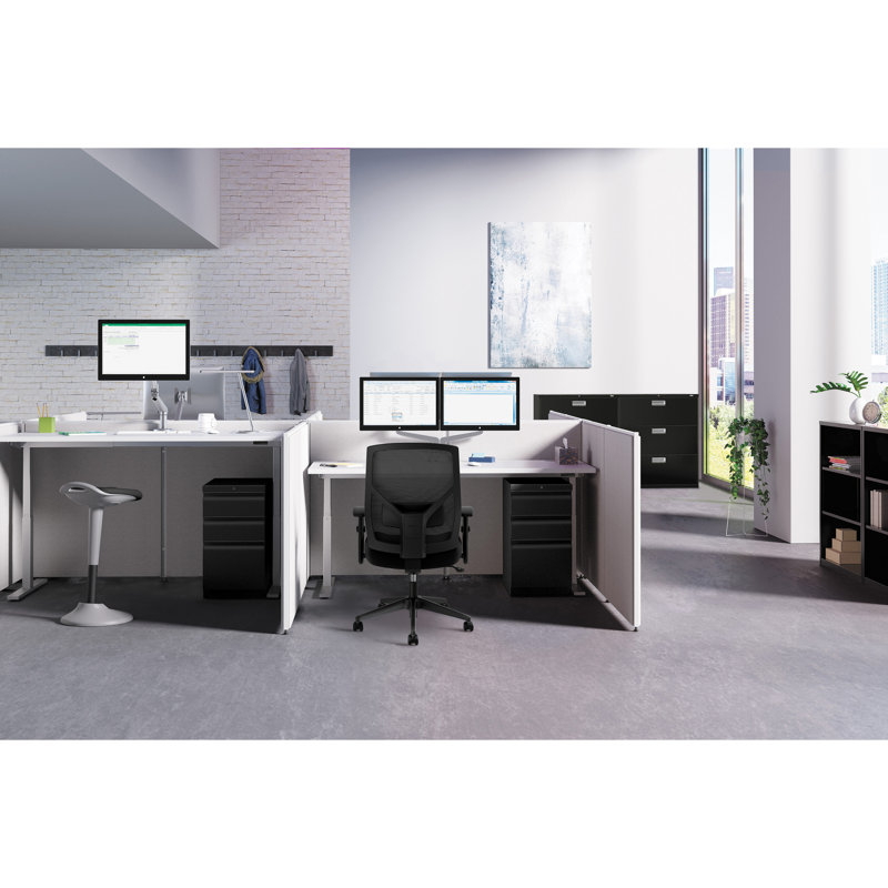 Verse Light Gray Fabric Modular Office Partition Panel