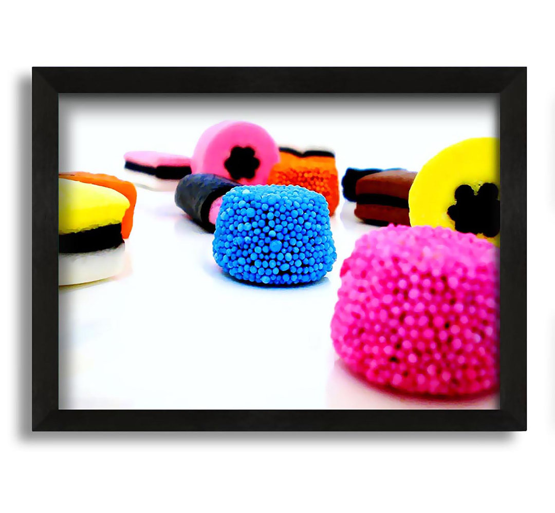 Gerahmtes Leinwandbild Liquorice Allsorts Dispaly