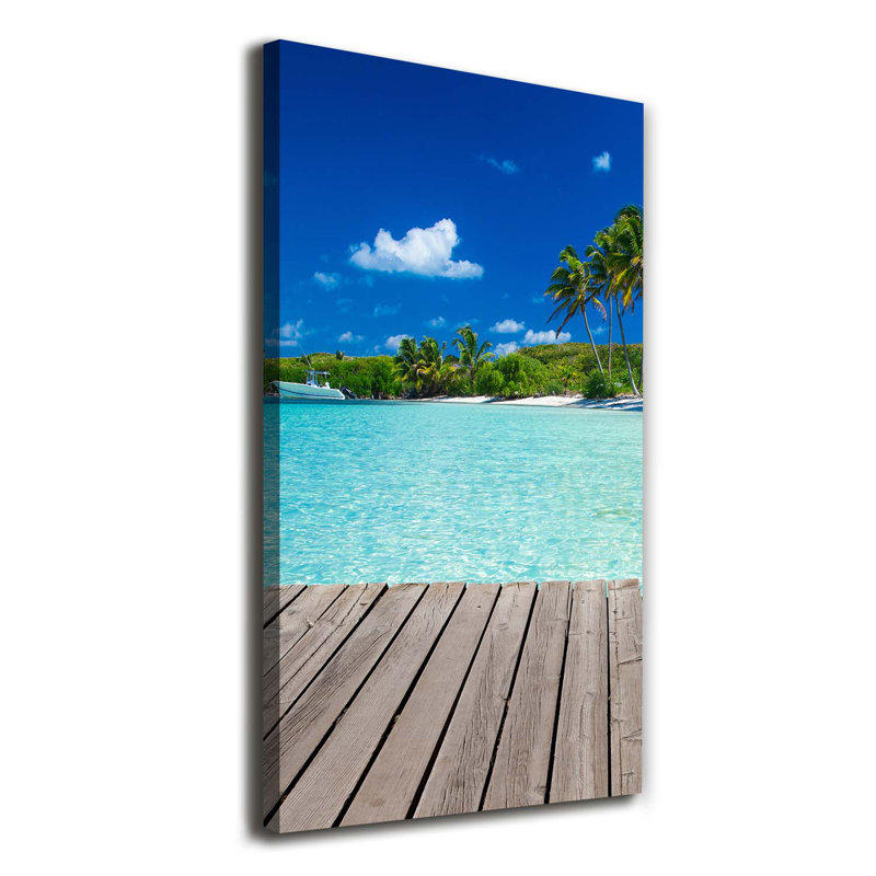 Tropical Beach - Wrapped Canvas Print