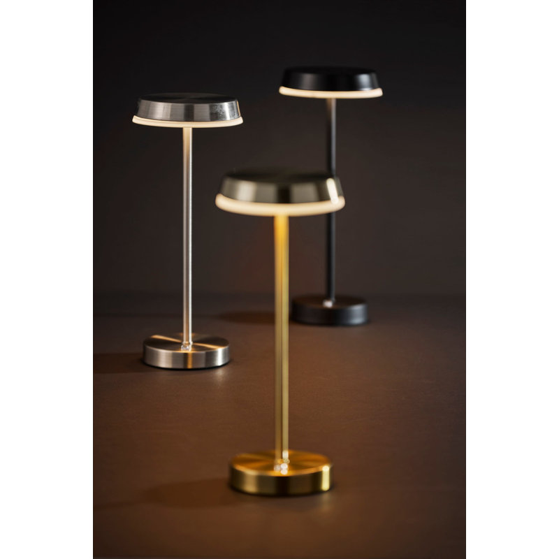 Jimmy LED Cordless Table Lamp, Brushed Nickel