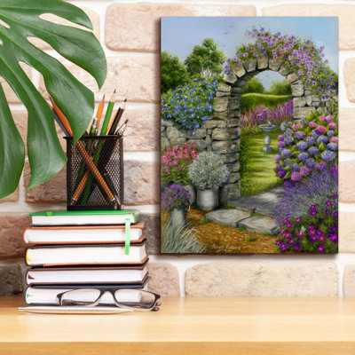 «Cottage Garden on Canvas» par Janet Pidoux