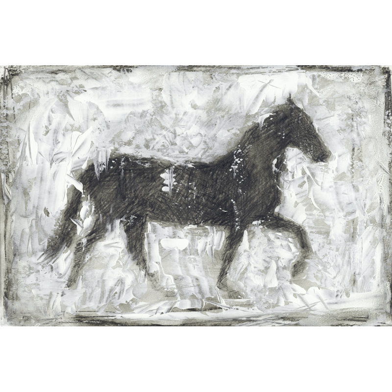 " Equine Silhouette I " by Ethan Harper Painting Print, 8" H x 12" W x 1.25" D