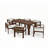 7-Piece Patio Dining Table Set for 6-1845002251