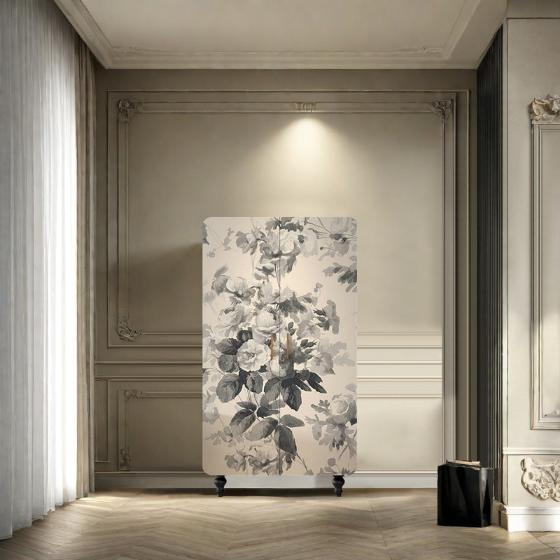 Simple garde-robe nordique moderne pour vestiaire