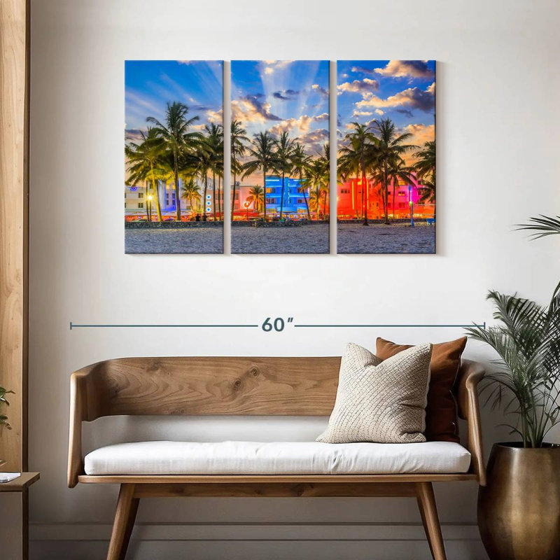 Sirci Ocean Drive Miami, H 28 po x l 45 po