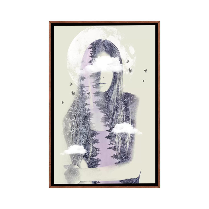 Moon Shine by Vin Zzep - Print on Canvas, Classic Brown Wood Framed, 101.6 cm H x 66.04 cm W