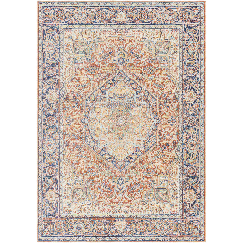 Tapis intérieur / extérieur en polypropylène tissé à la machine Javent, Rectangle 8 pi 10 po x 12 pi