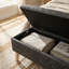 Banc de rangement avec repose-pieds et plateau de rangement intégré, repose-pieds carré avec rangement-133458139-133458143