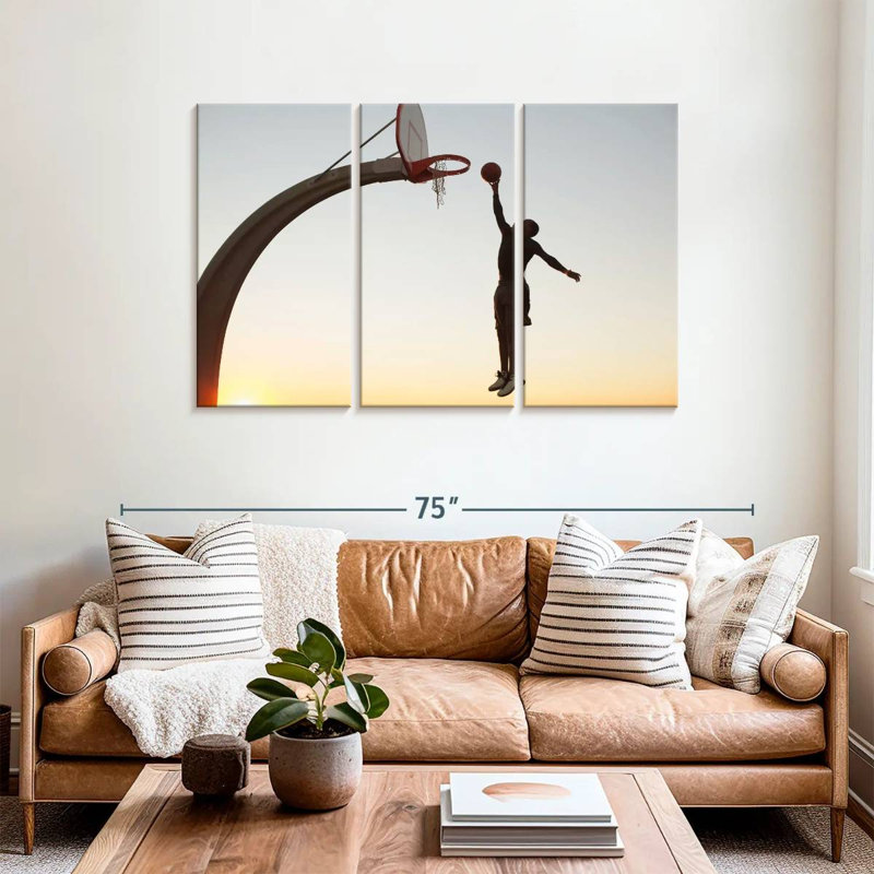 Sunset Slam Dunk, 36" H x 57" W