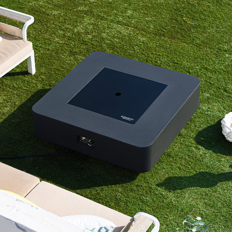 Square Concrete Smokeless Fire Pit Table, Propane