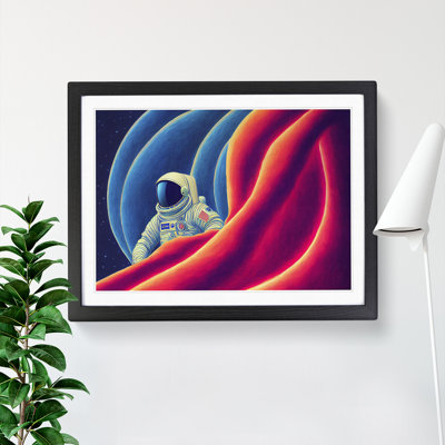 XH1022-8719X Surreal Astronaut - Single Picture Frame Print