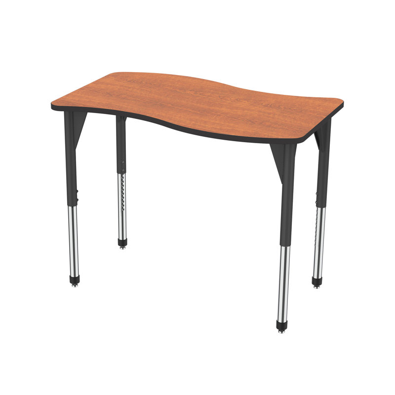 Table de fantaisie à hauteur ajustable Premier Series, H 42 po x L 54 po x l 30 po, Cerisier sauvage, Noir