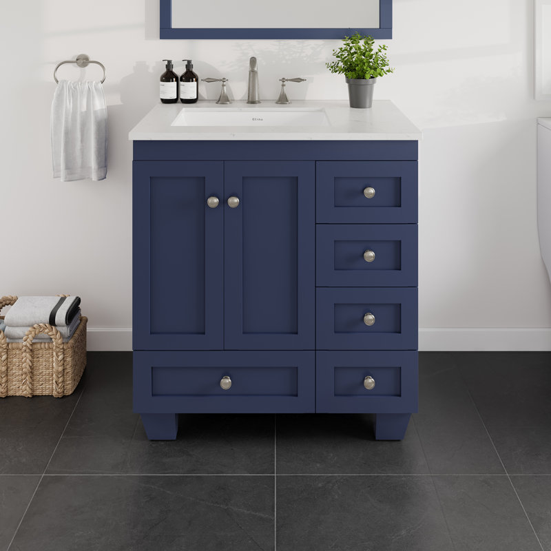 Yena 30" Single Bathroom Vanity Set, Blue