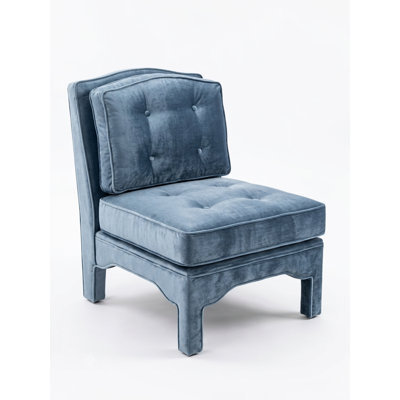 Fauteuil d'appoint Julien capitonné sans accoudoirs