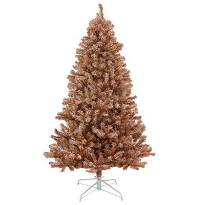 7.5Ft. Flocked Pink PVC Tree