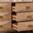 Deitz 6-Drawer Wooden Dresser with Sculpted Front
