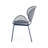 Chair In Navy, Iron Craftsmanship, 33.67 In. High, 24.8 Wide, 25.99 Deep Navy Iron, Relaxing Design, 34 Height, 24.8 Width, 25.5 Depth