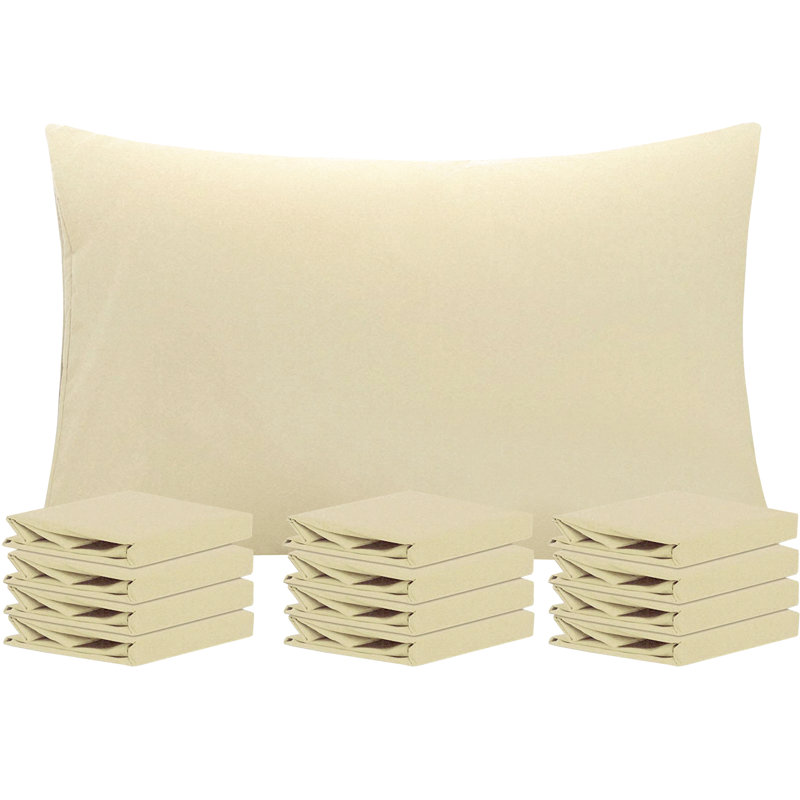  Housse de coussin en microfibre, Taies d'oreiller pour grand lit, Kaki