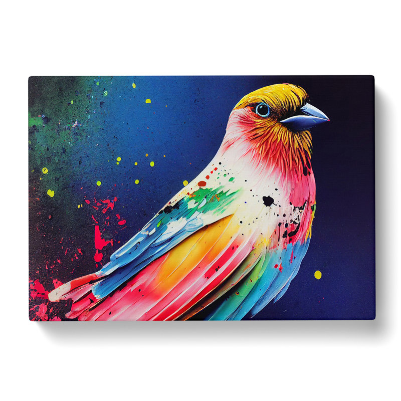 Bird Splash Vol.4 Abstract - Wrapped Canvas, 35cm H x 50cm W x 3cm D