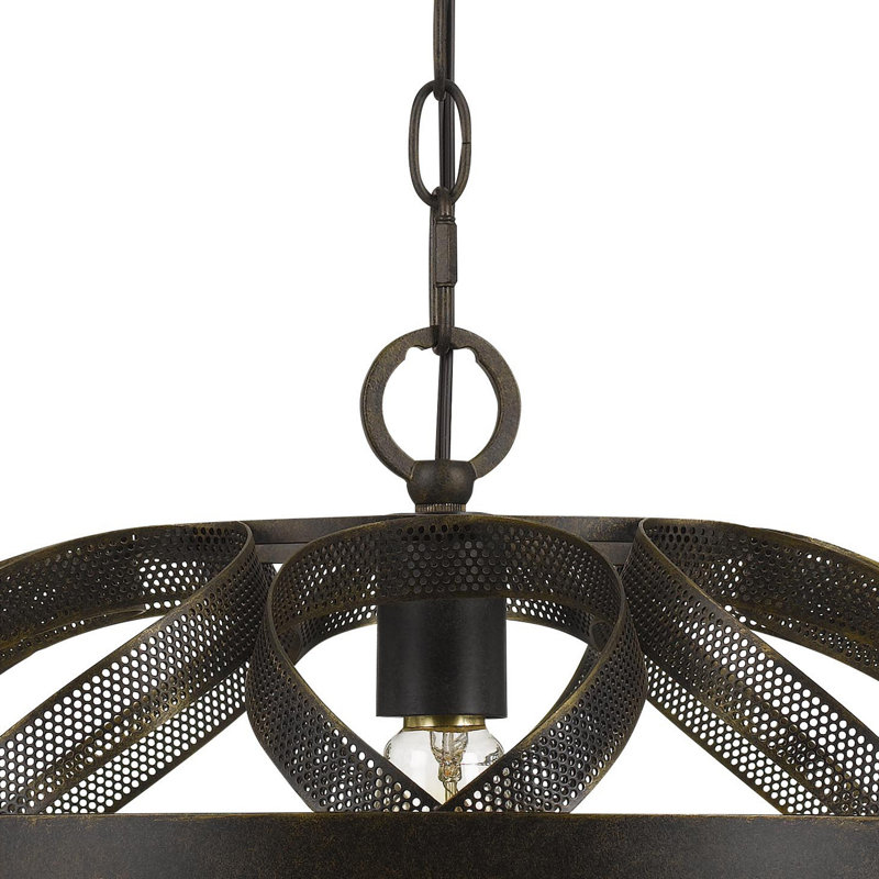 Luminaire suspendu géométrique à 1 lumière Bakker