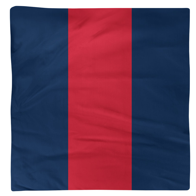 Serviette pour dîner de hockey Washington, 10 po x 10 po, Bleu / rouge / bleu, Sergé de coton