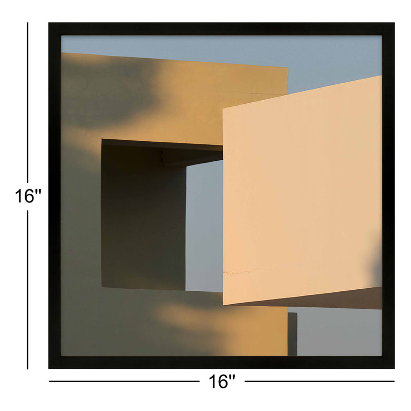 In the Shade by Svetlana Smirnova - Framed Wall Art, 16" H x 16" W, Black