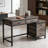 Computer Desk with Drawer Cabinet-451503659