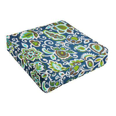 Outdoor Floral Corded Deep Seating Cushion