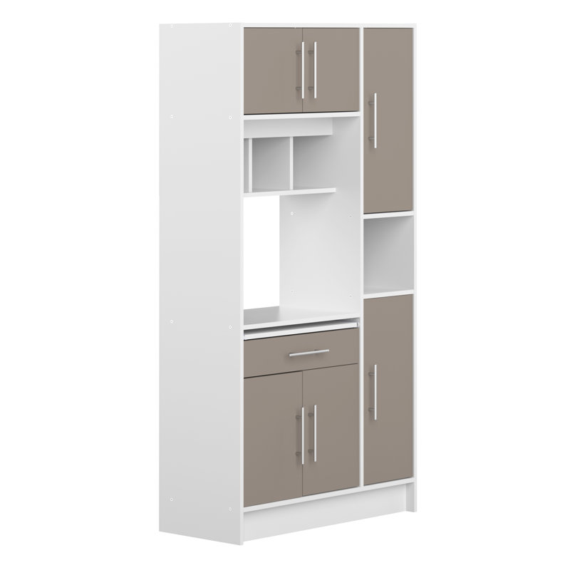 Seyma 457.71cm Kitchen Pantry, Taupe